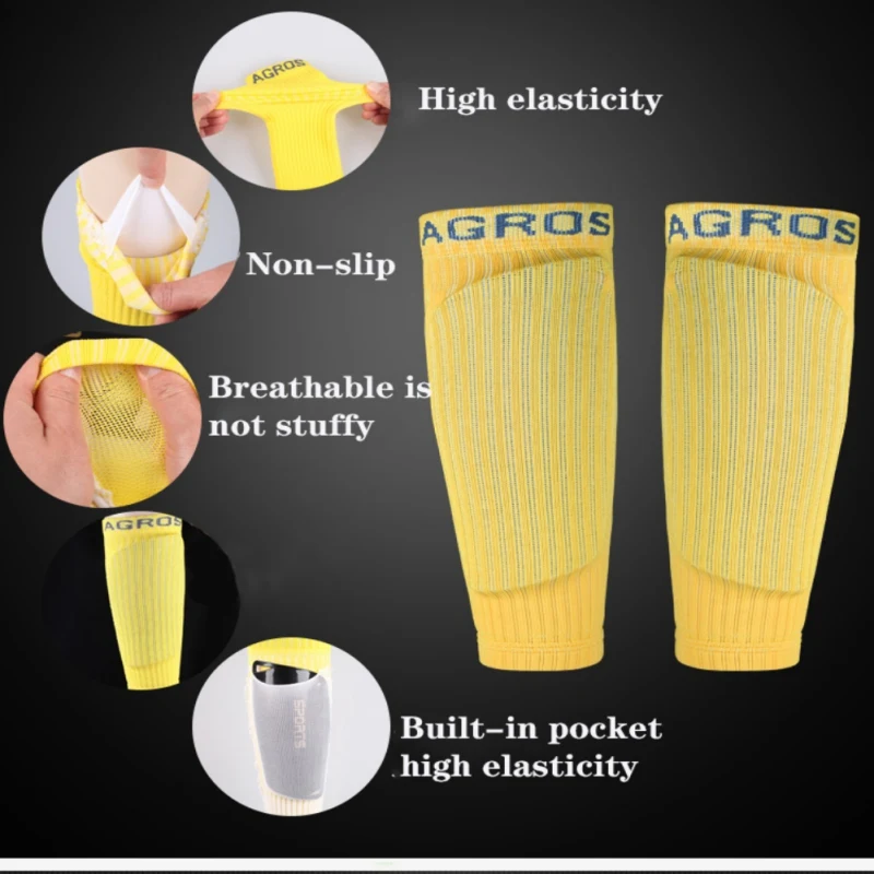

Adult Football Support Leg Sleeves Warm Sports Football Socks Non-slip Leggings