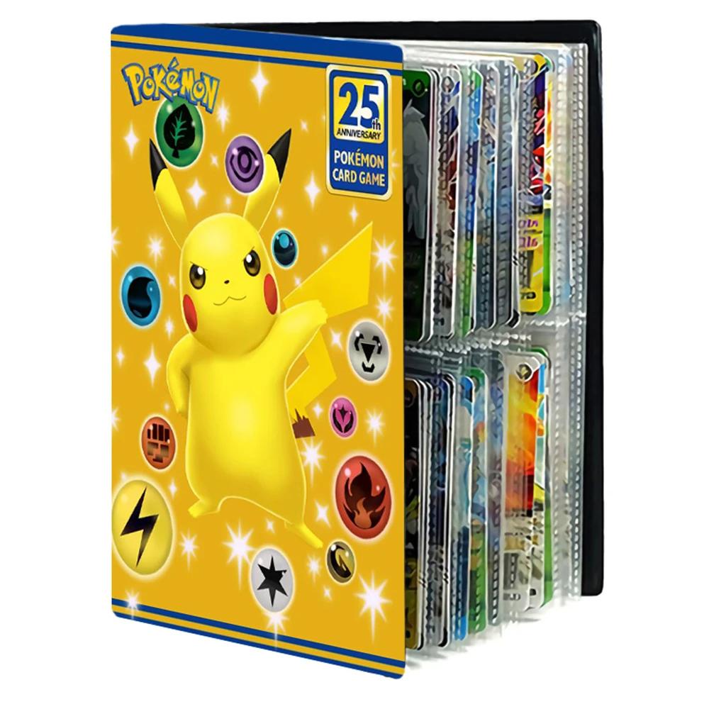 Pokemon 25th Anniversary Celebration 240pcs Album Book Cartoon Card Map Folder V Pocket Collection Card Child Toy Gift - Game Cards - AliExpress