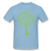 Camiseta con imagen art stica de rbol de Bicicleta Verde para hombre Slim Fit Swag Camiseta