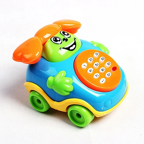 Baby Music Car Phone Toy Cartoon Buttons Phone Educational Intelligence Developmental Toy Interactive games toys Toddle baby toy 4