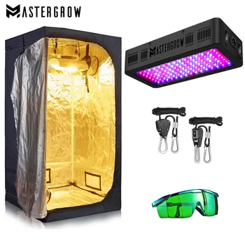 

Grow Tent Room Complete Kit Full Spectrum LED Grow Light+Multiple Size Grow Tent Combo Hydroponic Grow System for Indoor Plants