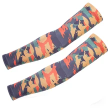 Пара принтов легкий ледяной шелк Кемпинг рукава комплект охлаждения Защита от солнца манжеты Камуфляж Военная Рыбалка езда