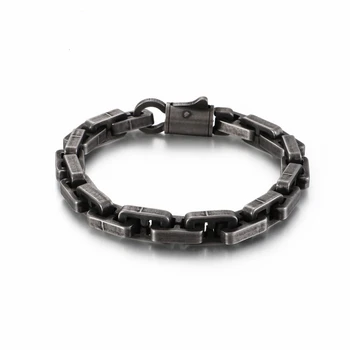 

23cm Linking Chain Bracelet Men Biker Stainless Steel Gold//Black/Matte Box Chain Armband Male Jewelry Accessories