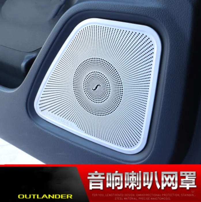 Высококачественная звуковая крышка из нержавеющей стали для Mitsubishi Outlander- автомобильный Стайлинг