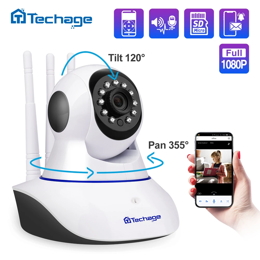 Yoosee Беспроводной IP Камера 1080P функции панорамирования наклона и 2MP Купол Крытый