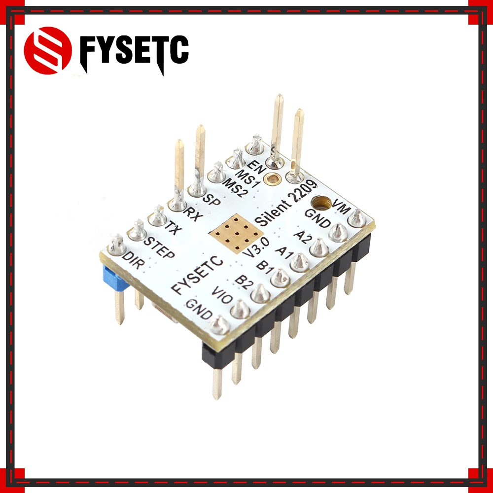 5 шт. TMC2209 v3.0 шаговый двигатель драйвер Stepsticks бесшумный драйвер 256 микрошагов ток 2.8A пиковый 3d принтер части VS TMC2208