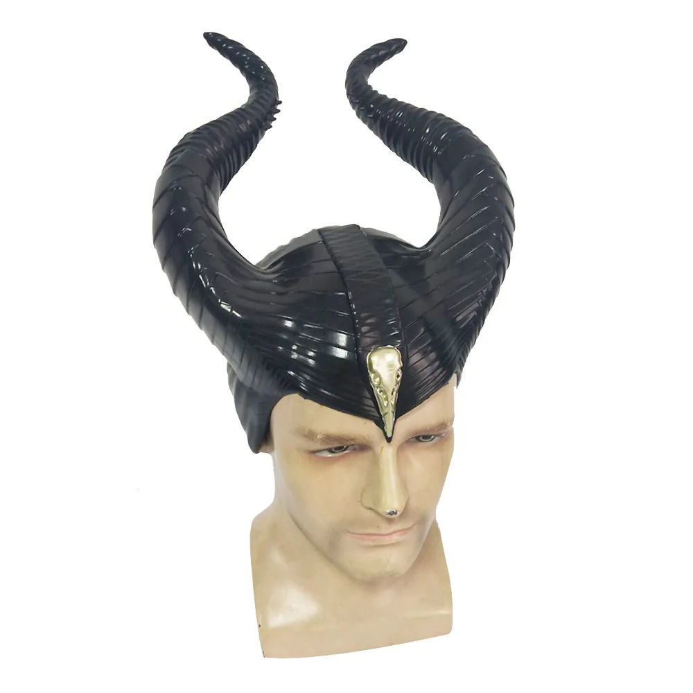 Maleficent: Mistress of Evil cosplay Prop Maleficent головные уборы ПВХ Роговая маска реквизит для Хэллоуина головные уборы шлем вечерние Black queen