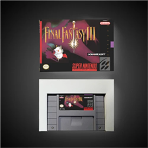 

Final Game Fantasy III 3 - RPG Game Card Battery Save US Version Retail Box