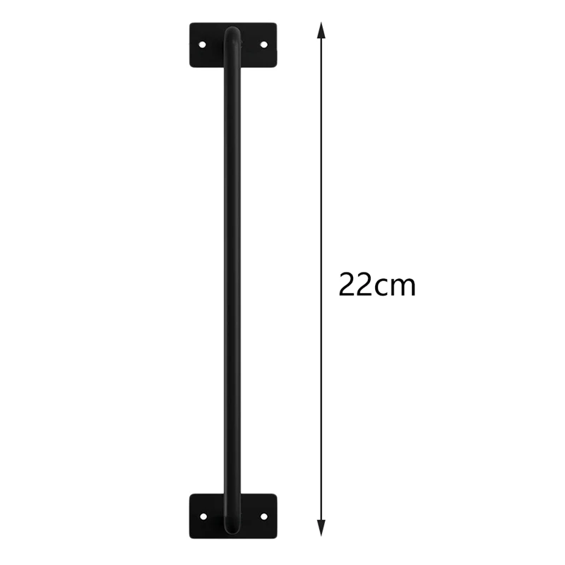 Black Heavy Duty Steel Barn Door Handle for Cabinet Door Handle