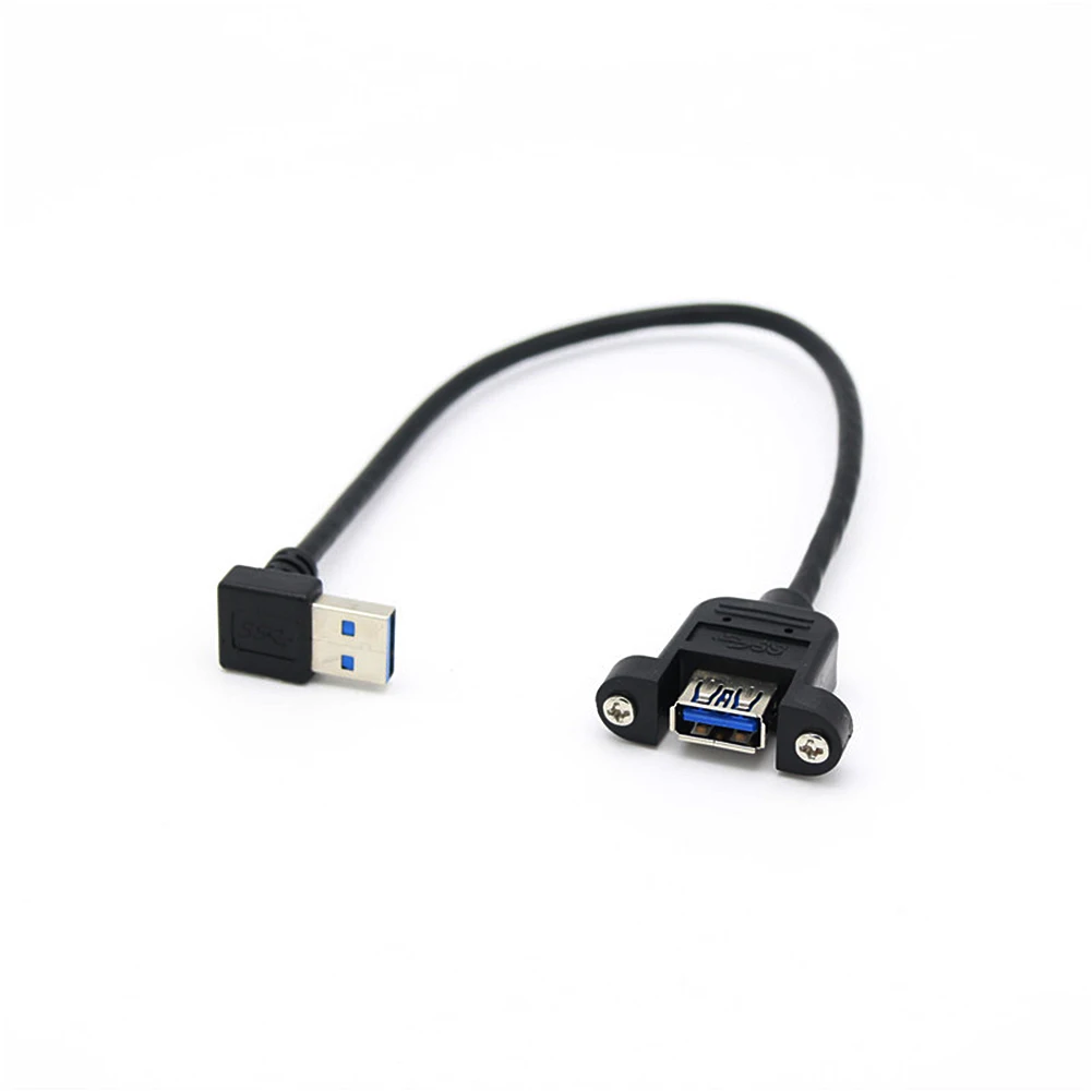 Новое поступление 90 градусов вниз угол USB 3,0 A мама Панель Крепление к USB штекер удлинитель