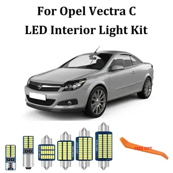 

13X White Error Free Canbus LED interiors light+License plate light Kit For Vauxhall Opel Vectra C GTS Saloon Estate (2003-2008