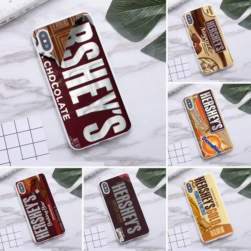 نقش خفيف Чехол Hershey для iphone 12, 11 Pro Max, Mini, XS, 8, 7, 6, 6S ... coque iphone xs Hershey's Chocolate Candybar