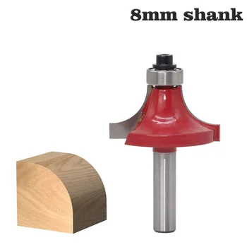 

1 PC 8mm Shank Round over and Beading Edging Router Bit Set Carbide Tipped Tenon Cutter for Woodworking Tools