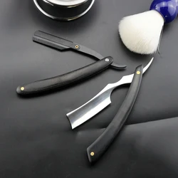 Stainless Steel Shaving Razor Men's Shaver Straight Edge Barber Razor Beard Trimming Haircuts Tools Professional Safety Razor