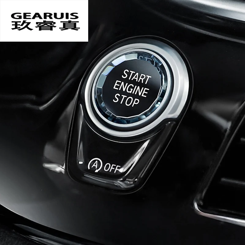 Стайлинг автомобиля наклейка на кнопки запуска двигателя для BMW X1 X2 X3 X4 X5 X6 F25 F26 F15