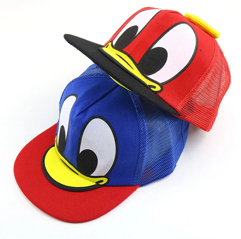 Милая утка мультфильм gorras детей ребенка бейсбольной кепки шляпы для мальчиков и девочек хип-хоп шляпа дети snapback кепки casquette Косплей вечерние подарки