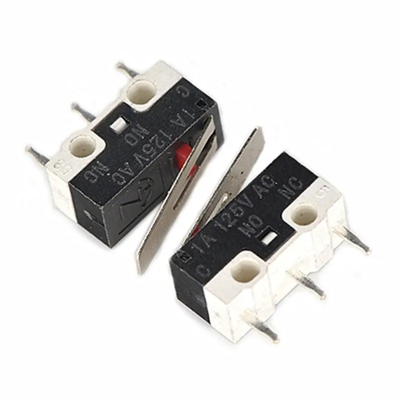 5PCS/Lot Micro Switch Push Button Switch 3 Pin 1A 125V AC Mini Light Touch Switch for Mouse