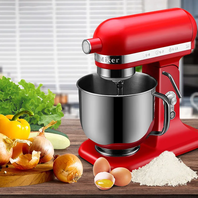 

Kitchen Pasta Maker 11 Speed Gears Electric Meat Blender Egg Mixing Machine Automatic Blender 220v Stand Mixer 500W 7L