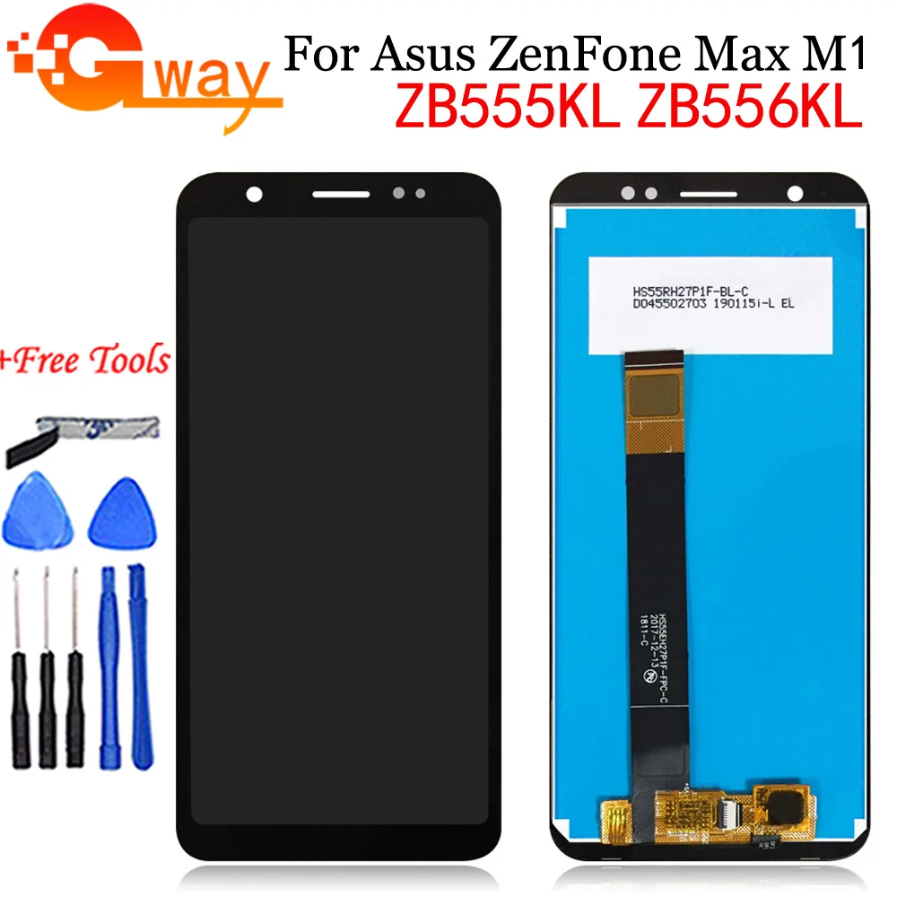 ЖК-дисплей 5 дюйма для Asus ZenFone Max M1 ZB555KL ZB556KL X00PD сенсорный экран с дигитайзером в