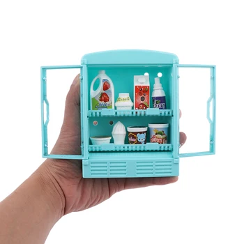 

MINI Dollhouse Miniature Supermarket Store Refrigerator Pretend Play Doll Food Drinks Furniture Decoration Accessories Toys 1:12