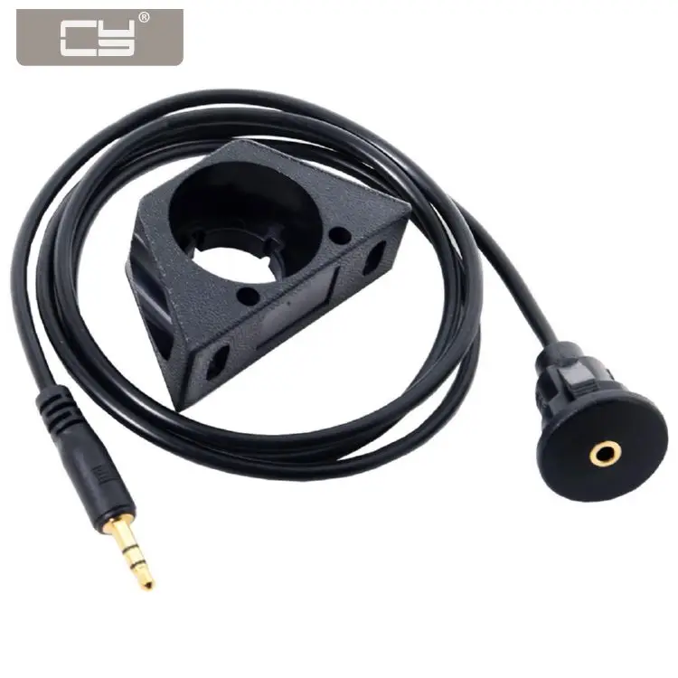 

CYDZ Audio 3.5mm AUX Male to Female Extension Cable with Waterproofable Mount Shell 100cm