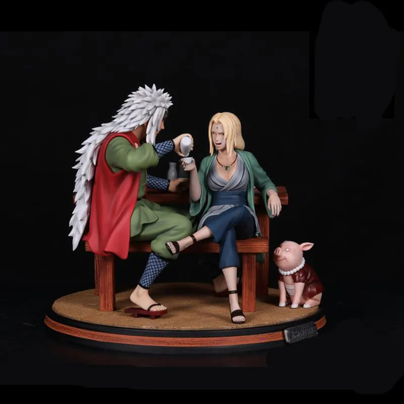 Аниме NARUTO Jiraiya Master Tsunade GK статуя смола фигурка Коллекция Модель игрушки подарок на день рождения M3834