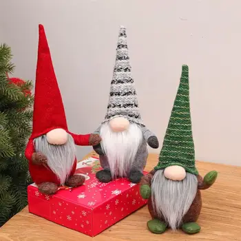 

1pc Christmas Doll Xmas Soft Lovely Faceless Christmas Gnome Christmas Ornament Santa Gnome Santa Claus Dwarf Doll