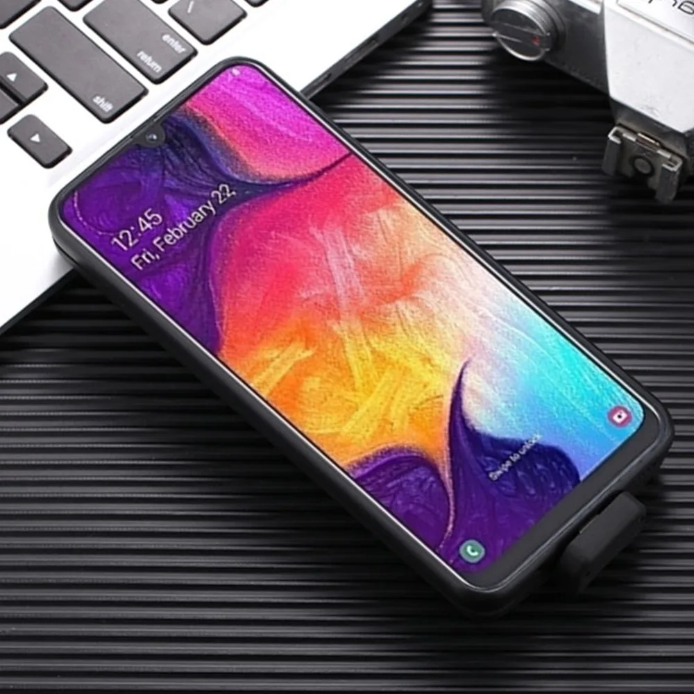 7000 мАч батарея чехол для samsung Galaxy A50 батарея зарядное устройство чехол Крышка смартфона банк питания для samsung A50 батарея Чехол