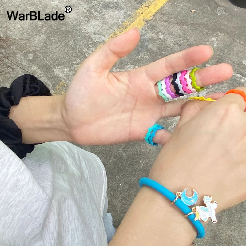 Fashion Women 3mm Thin Silicone Rings Heart-Shaped Wedding Rubber Bands Hypoallergenic Flexible Food Grade Silicone Finger Ring 3
