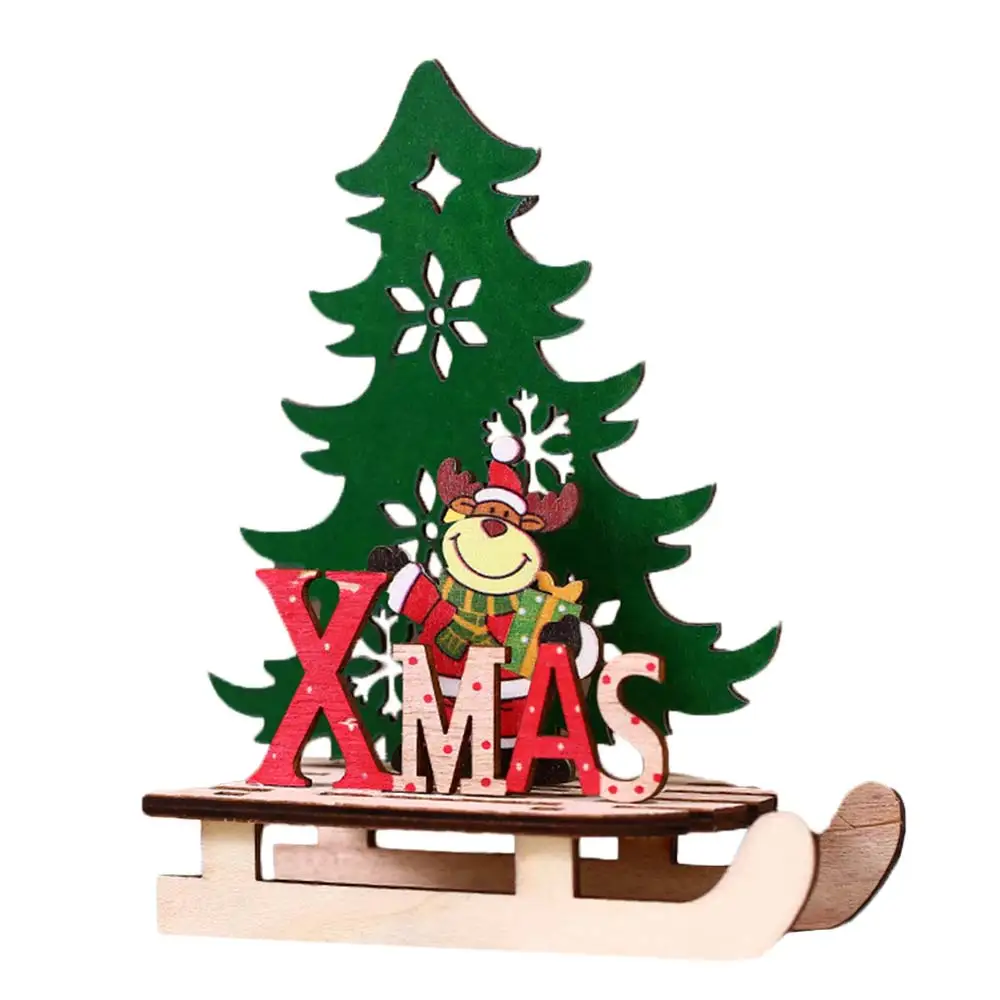big deer DIY Material Package Wood Christmas DIY Christmas Tree Christmas Decorations Santa Claus Entertainment Gift Manual Product - Цвет: big deer