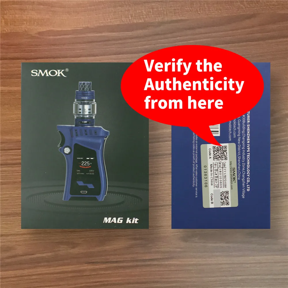 Vape SMOK MAG набор электронных сигарет испаритель Alien 225 Вт Vape коробка мод электронная сигарета Mech Mod Kit VS Mini S067