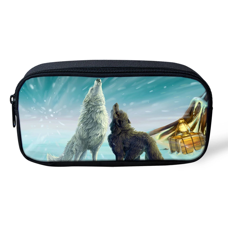 CDWX3780K HaoYun пенал для детей "Fantasy Wolf" шаблон студентов ящик мультфильм животных детские школьные пеналы для ручек девочек косметичка - Цвет: CDWX3780K