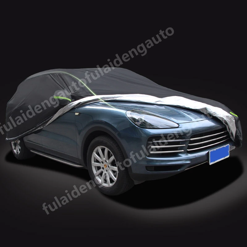 Для Porsche Cayenne 2011- Черный Автомобильный Чехол Водонепроницаемый Анти-нагрев солнце УФ снег пыль дождь устойчивая защита автомобиля Стайлинг