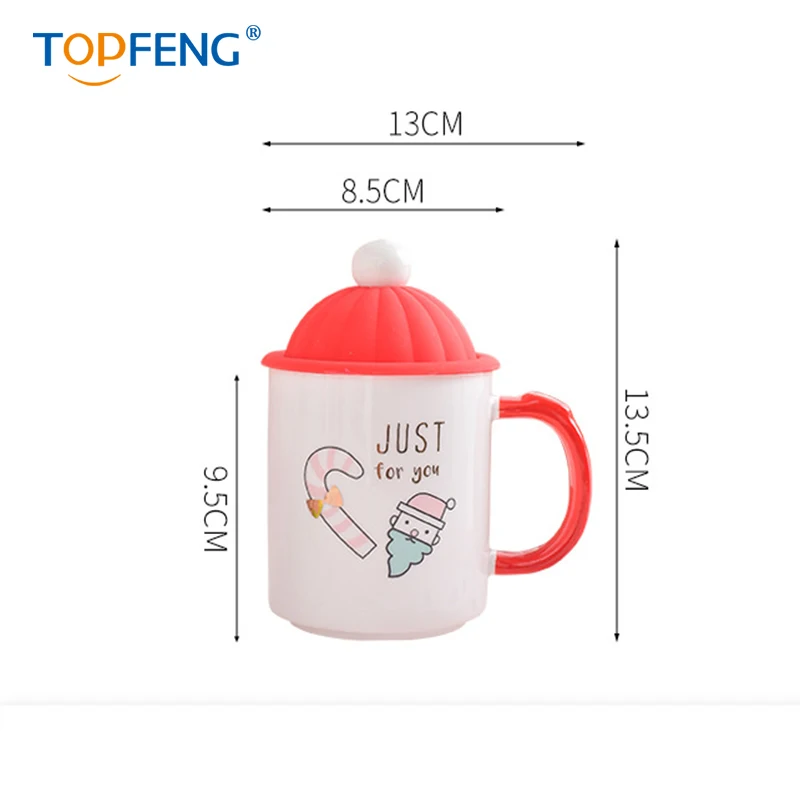 TopFeng 420 мл Новая Рождественская керамическая кофейная кружка 3D Снеговик креативная мультяшная чашка с молоком и завтраком Рождественский подарок