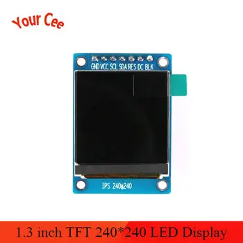 

1.3 inch IPS HD TFT ST7789 Drive IC 240*240 SPI Communication 3.3V Voltage SPI Interface Full Color LCD OLED Display