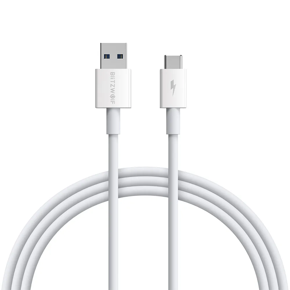 90CM BlitzWolf BW-TC18 usb type-C 5A кабель для быстрой зарядки и передачи данных зарядное устройство для телефона samsung S10 для Oneplus 7 для Xiaomi Mi9 huawei P30 - Цвет: 90CM