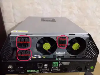 

A set of PV input terminal /AC input terminal/AC output terminal for PS MPS Solar Hybrid Inverter