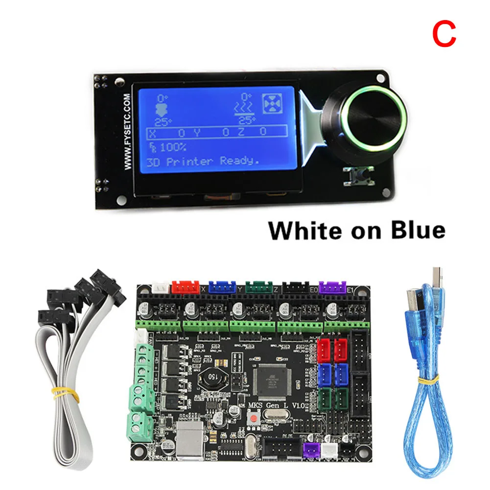 1.2 мм MKS Gen L+ MINI12864 ЖК-дисплей Поддержка Marlin DIY комплект для 3d принтера OD889 - Габаритные размеры: 1.2 мм
