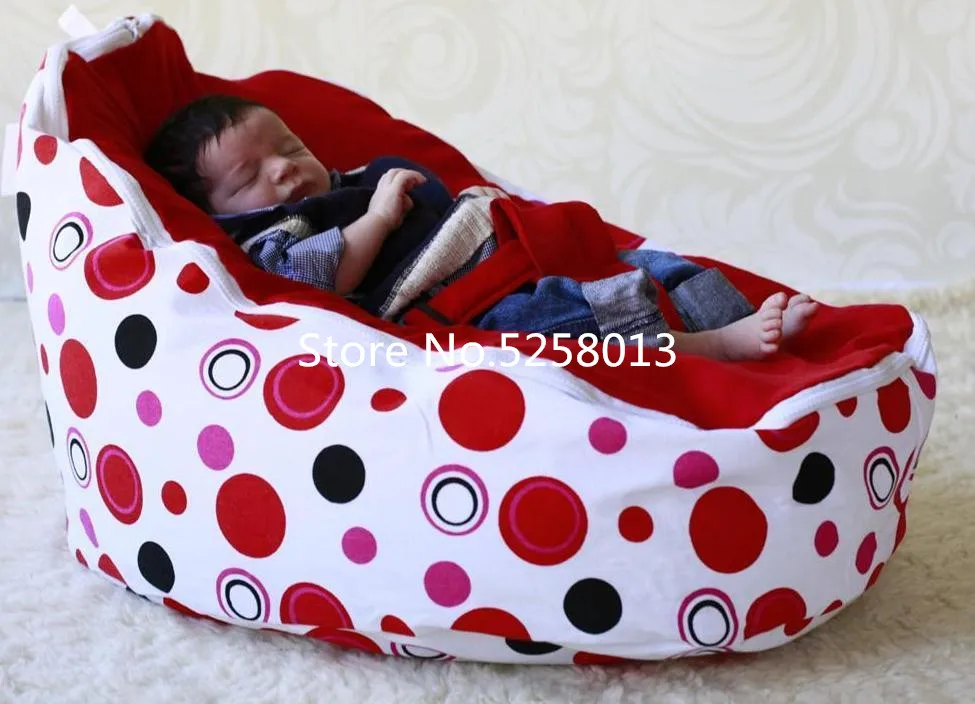 red ball Дети глубокий сон bean мешок диван кровати, детские колготки ворс beanbag подушки - Цвет: red ball