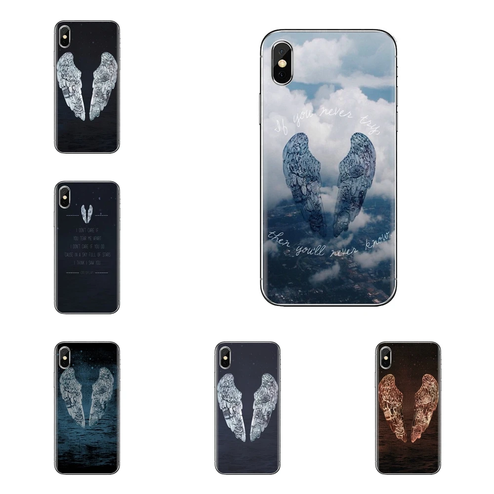 Корпус для samsung Galaxy S2 S3 S4 S5 MINI S6 S7 edge S8 S9 Plus Note 2 3 4 5 8 Coque Fundas ghost stories coldplay light Wings |