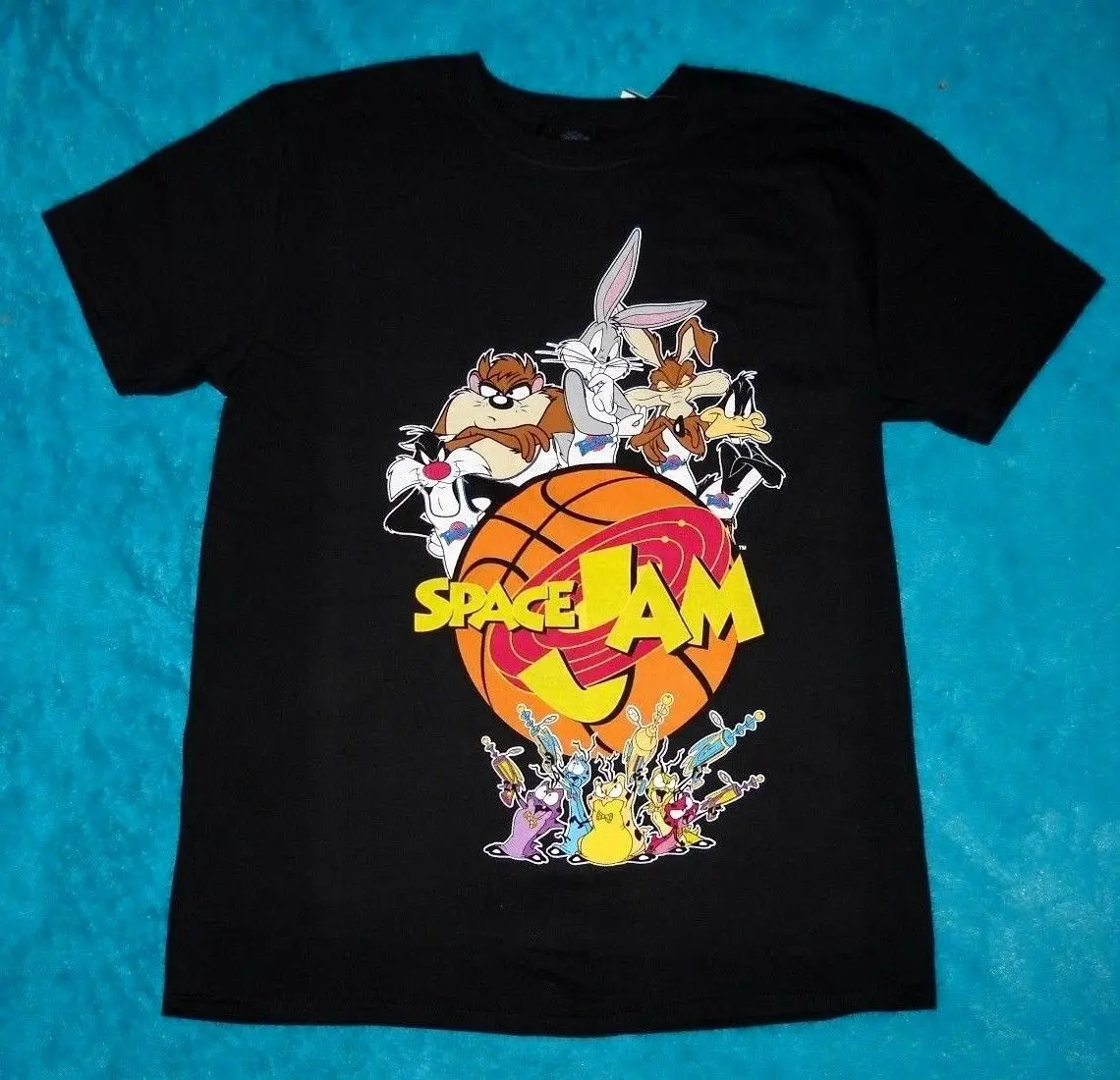 

Men'S Space Jam Movie Taz Devil Daffy Bugs Bunny Looney Tunes T Shirt Tee ~ New Hip Hop Simple Splicing Tee Tops Shirt 011387