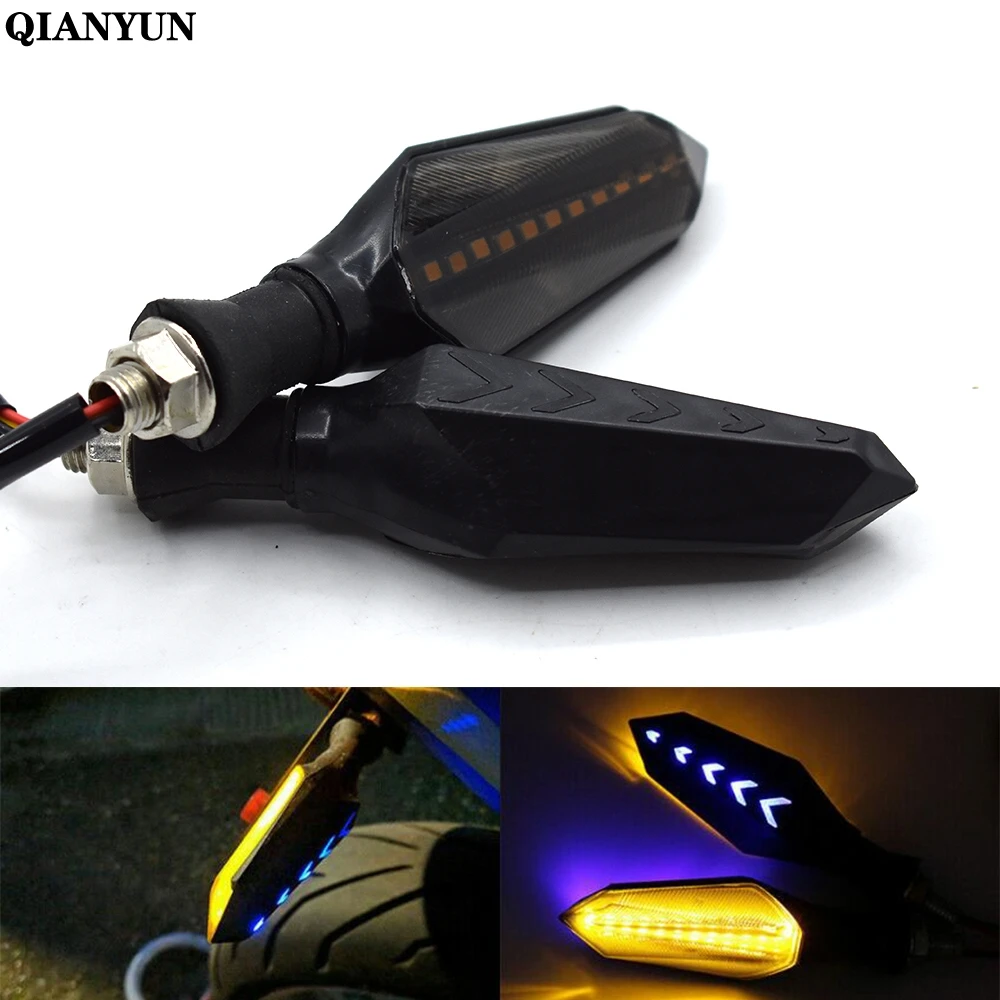 

Universal motorcycle LED turn signal indicator light amber running light for Kawasaki Ninja ZX6R ZX6RR ZX636 ZX7R ZX9R ZX10R