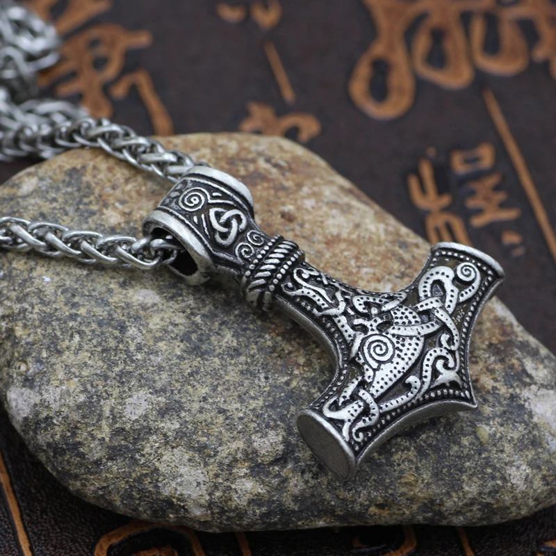 Винтажные Viking топор ожерелье из нержавеющей стали мужские модные ювелирные