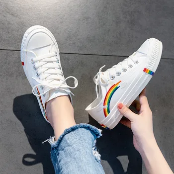 

Fashion Ladies Canvas Casual Shoes Women Sneakers Tenis Feminino Designer Shoes Zapatos De Mujerlace-up Student Sport Shoes