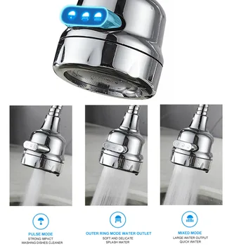 

2pcs/set Home Pressure Boost Easy Install 360 Degree Rotatable Faucet Sprayer Attachment Bathroom Moveable For Kitchen Sink