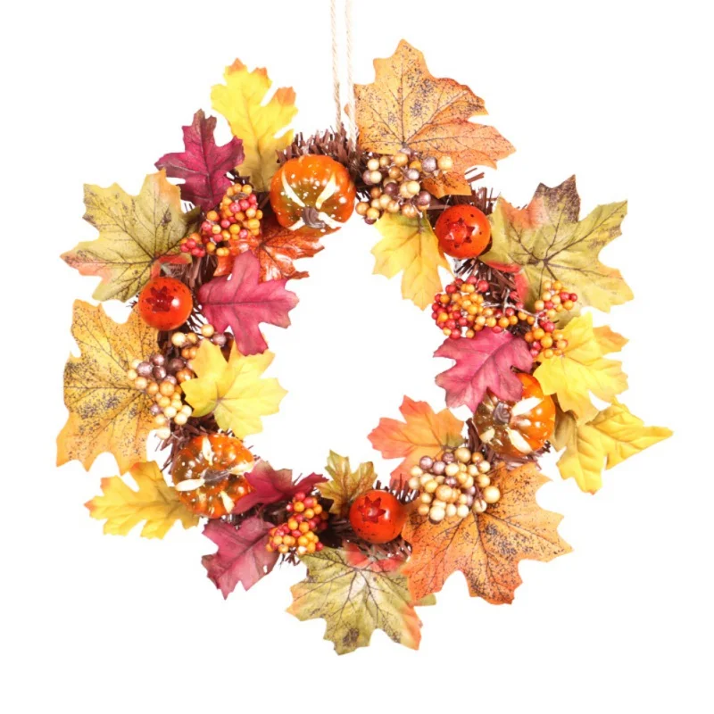 

Halloween Vine Ornaments Thanksgiving Maple Wreath Door Hanging Halloween Maple Vine