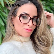 XYKGR новая большая коробка женские Овальные очки дамские Модные оптические оправа для компьютерных очков женские модные очки оправа