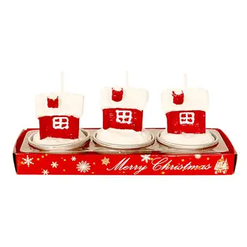 

Christmas Decorations For Home Table Christmas Candle Romantic Candlelight Dinner Atmosphere Decoration Деревянная