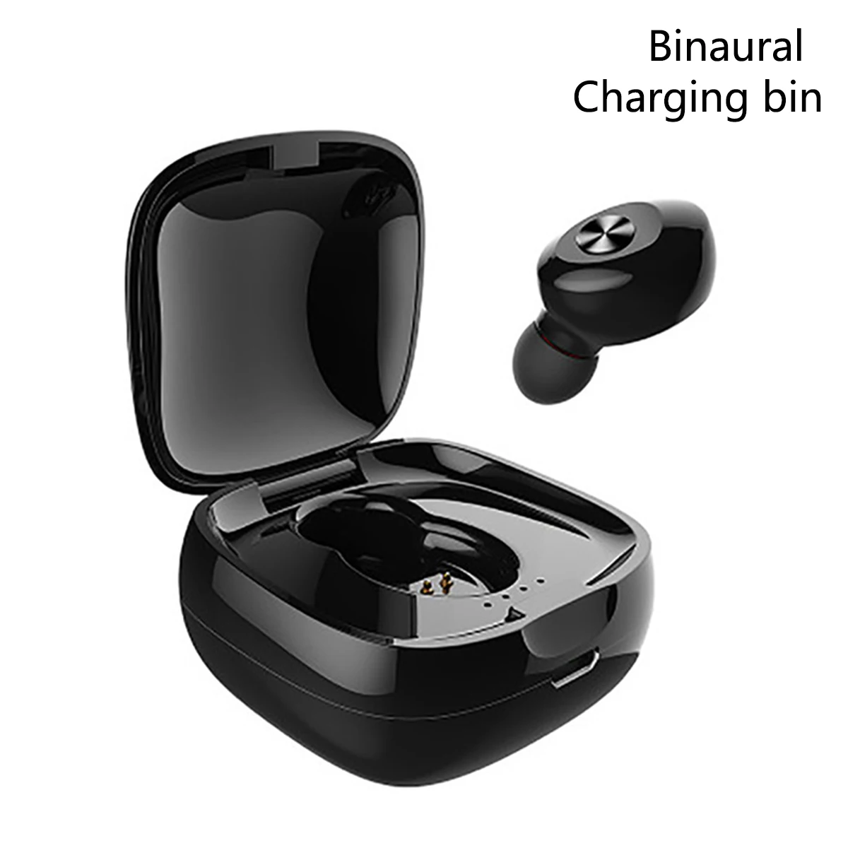 Наушники Bluetooth Handsfree вкладыши кнопки музыка беспроводной Bluetooth 5,0 телефон беспроводные сотовые телефоны бас новая технология - Цвет: 1 Earpone-Box