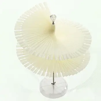 

120Pcs Fan Nail Polish Color Card with Practice Display Stand Manicure Tool